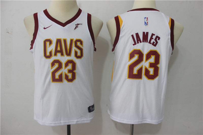Youth Cleveland Cavaliers #23 James White Game Nike NBA Jerseys